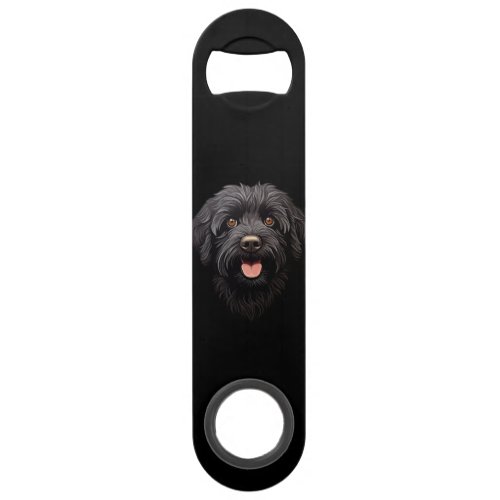 Labradoodle Black Dog Bar Key