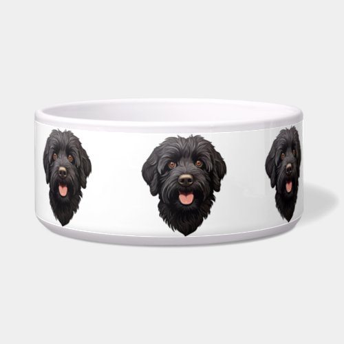 Labradoodle Black Dog Bowl