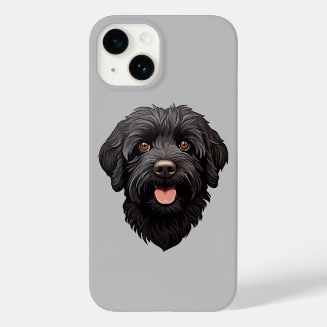 Labradoodle Black Dog Case-Mate iPhone Case (Back)