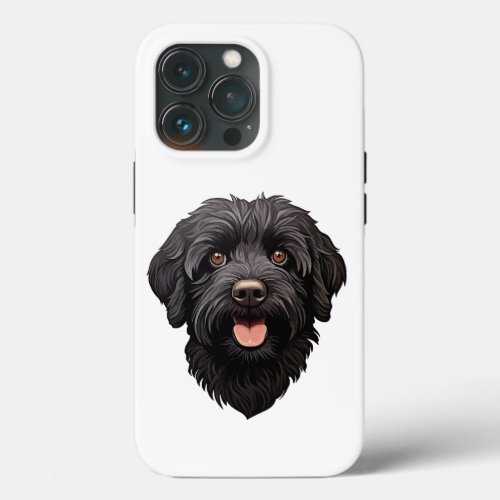 Labradoodle Black Dog iPhone 13 Pro Case