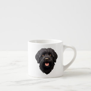 Labradoodle Black Dog Espresso Cup