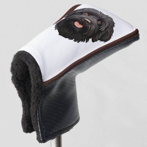 Labradoodle Black Dog Golf Head Cover