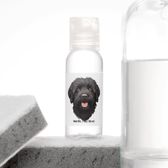 Labradoodle Black Dog Hand Sanitizer (Insitu)