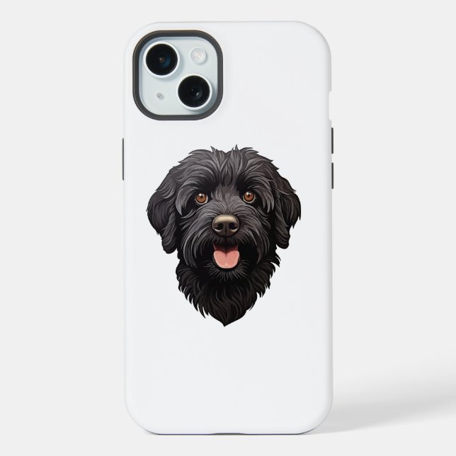 Labradoodle Black Dog Iphone Case (Back)