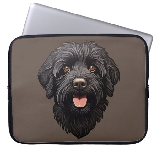 Labradoodle Black Dog Laptop Sleeve