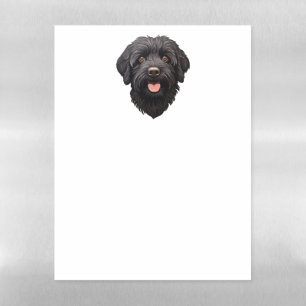 Labradoodle Black Dog Magnetic Dry Erase Sheet
