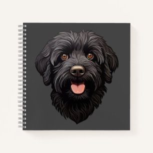 Labradoodle Black Dog Notebook