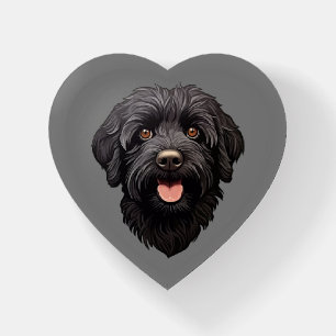 Labradoodle Black Dog Paperweight
