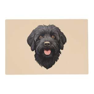 Labradoodle Black Dog Placemat