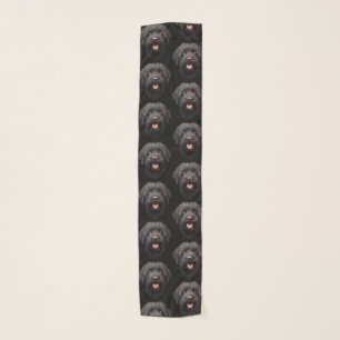 Labradoodle Black Dog Scarf