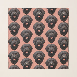 Labradoodle Black Dog Scarf