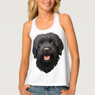 Labradoodle Black Dog Tank Top