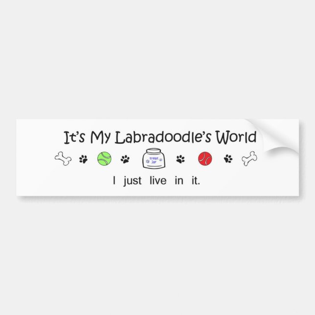 Labradoodle Bumper Sticker (Front)