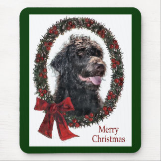 Labradoodle Christmas Gifts Mouse Pad