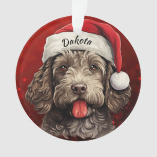 Labradoodle Custom Christmas Ornament