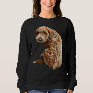 Labradoodle Cute Puppy Dog Eyes Sweatshirt