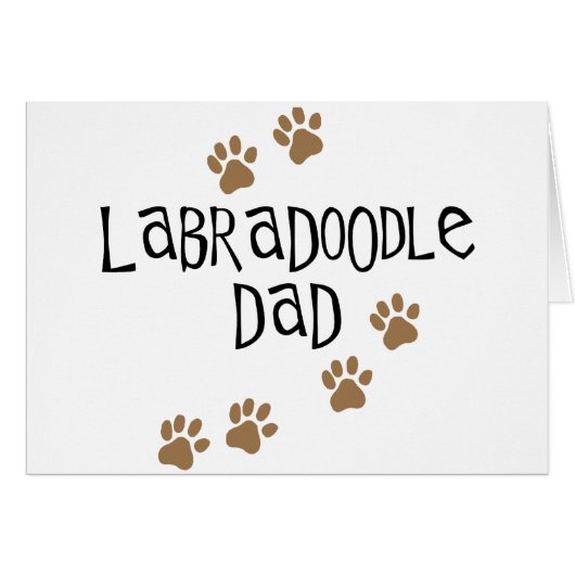 Labradoodle Dad Cards (Front Horizontal)