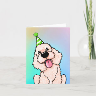 Labradoodle Dog Birthday Card