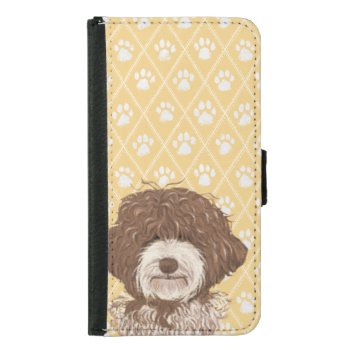 Labradoodle Dog Brown | Pet Samsung Galaxy S5 Wallet Case by LabradoodleLove at Zazzle