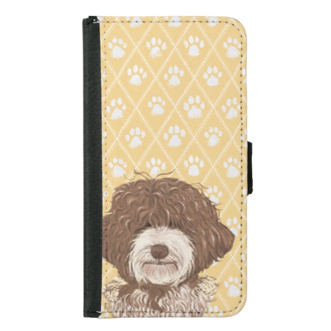 Labradoodle Dog Brown | Pet Samsung Galaxy Wallet Case (Front)