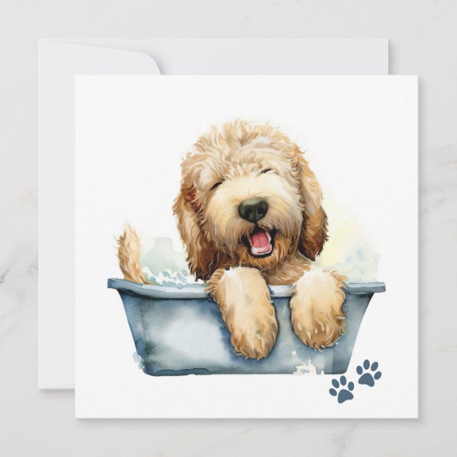 Labradoodle Dog Card (Front)