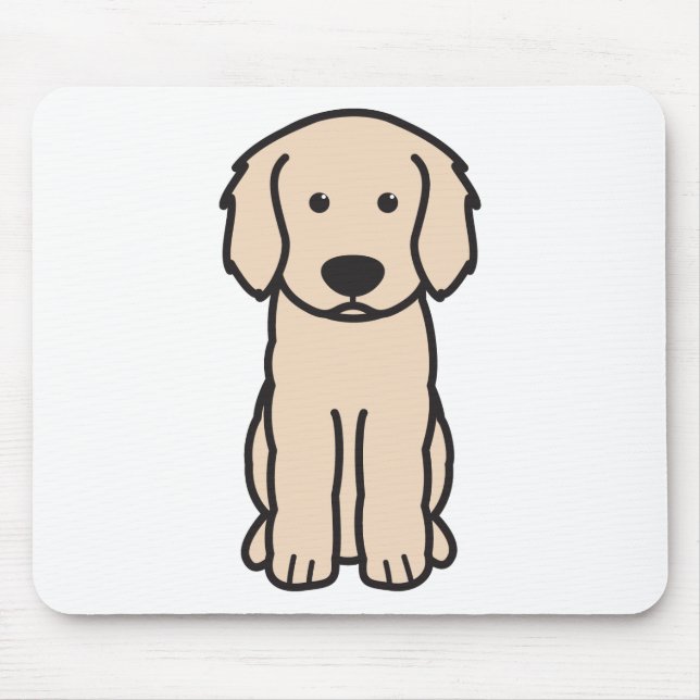 Labradoodle Dog Cartoon Mouse Pad (Front)