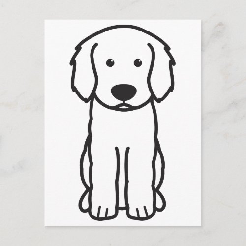 Labradoodle Dog Cartoon Postcard