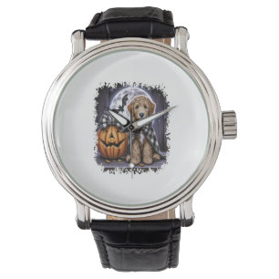 Labradoodle Dog Halloween Square Watch