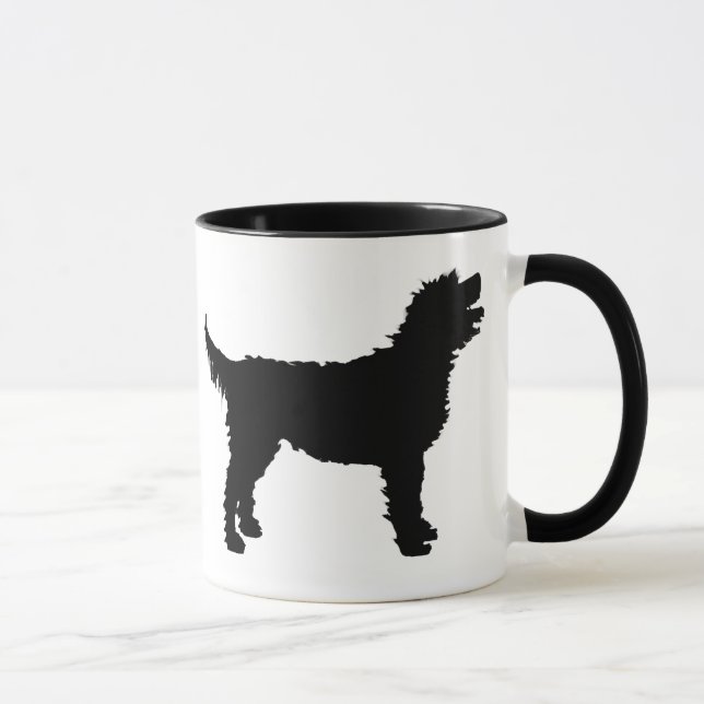 Labradoodle Dog (in black) Mug (Right)