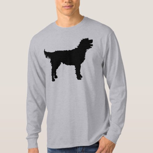 Labradoodle Dog in black T_Shirt