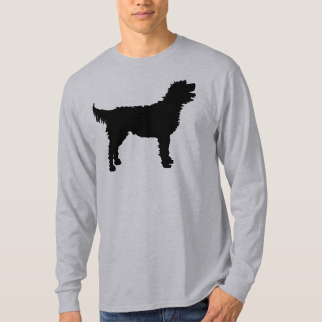 Labradoodle Dog (in black) T-Shirt (Front)