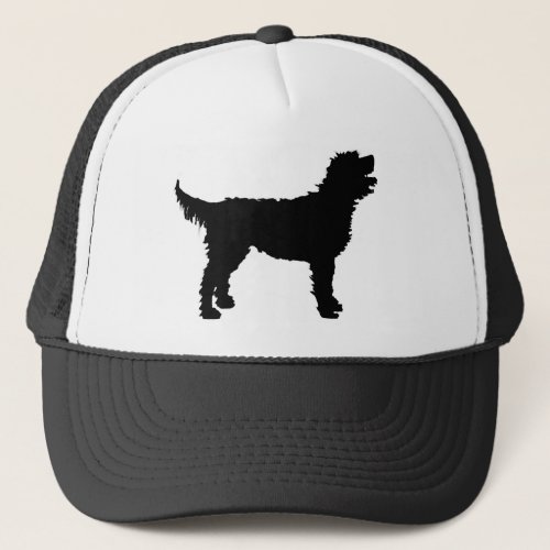 Labradoodle Dog in black Trucker Hat