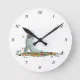Labradoodle Dog In Leaves Wall Clock | Zazzle