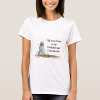 Labradoodle Dog In Leaves Women's T-Shirt