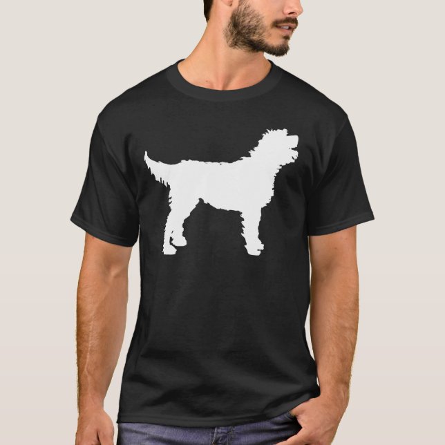 Labradoodle Dog (in white) T-Shirt (Front)