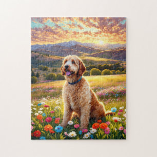 Labradoodle dog jigsaw puzzle