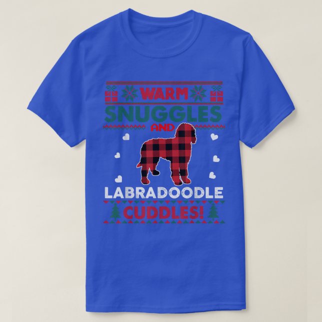 Labradoodle Dog Lover Pajama Cute Dog Ugly Christm T-Shirt (Design Front)