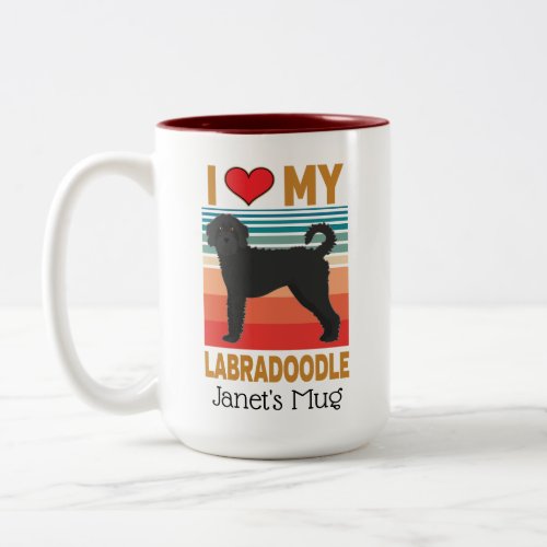 Labradoodle Dog Lover Two_Tone Coffee Mug