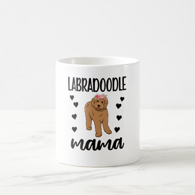 Labradoodle Dog Mama Dog Lover Labradoodle Mom Coffee Mug (Center)