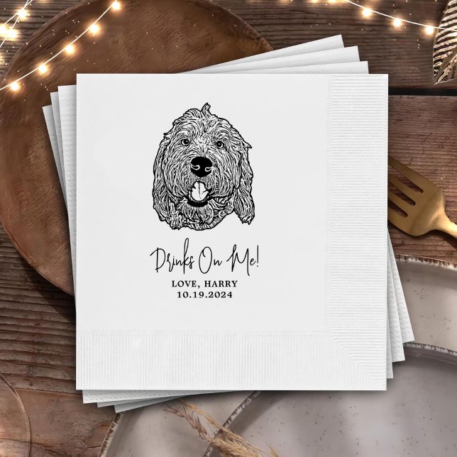 Labradoodle Dog Personalized I Do Too  Napkins (Creator Uploaded)