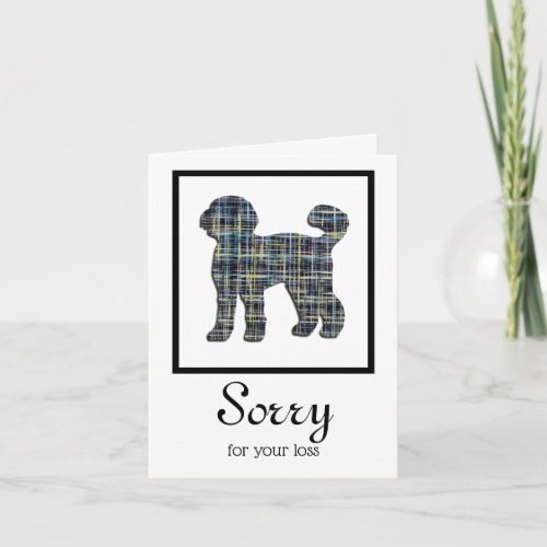 Labradoodle Dog Pet Sympathy Card