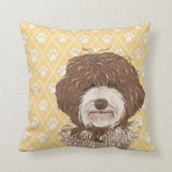 Labradoodle Dog Pillow / Labradoodle Love by LabradoodleLove at Zazzle