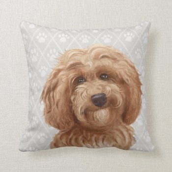 Labradoodle Dog Pillow / Labradoodle Love by LabradoodleLove at Zazzle