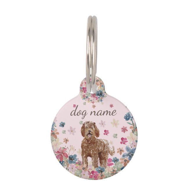 Labradoodle Dog Puppy Pet ID Tag