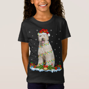 Labradoodle Dog Xmas Lighting Santa Labradoodle Ch T-Shirt