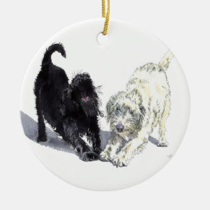 Labradoodle Doodle Ceramic Ornament