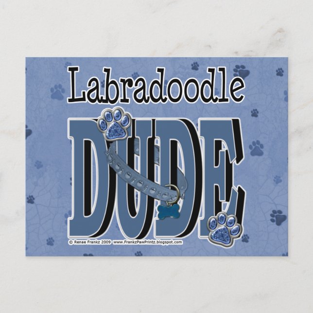 LabraDoodle DUDE Postcard (Front)