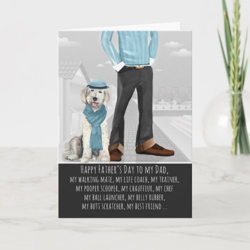 Labradoodle from the Dog Fathers Day Card