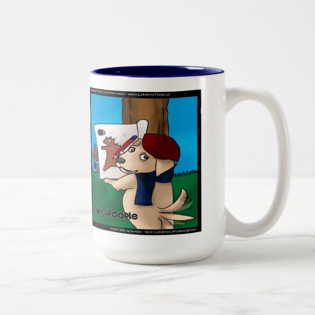 Labradoodle Funny Gifts Tees Mugs Cards Etc (Right)
