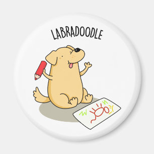 Labradoodle Funny Labrador Dog Pun  Magnet